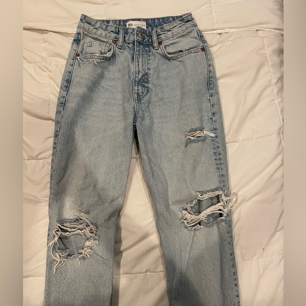 Zara mom jeans